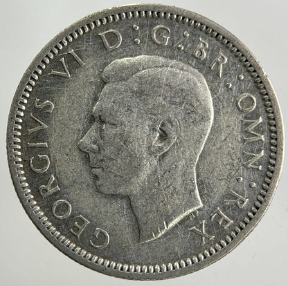 1942 George VI Sixpence Silver Coin | Fine Collectable Grade