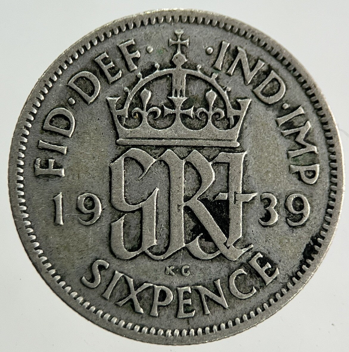 1939 George VI Sixpence Silver Coin | Fine Collectable Grade