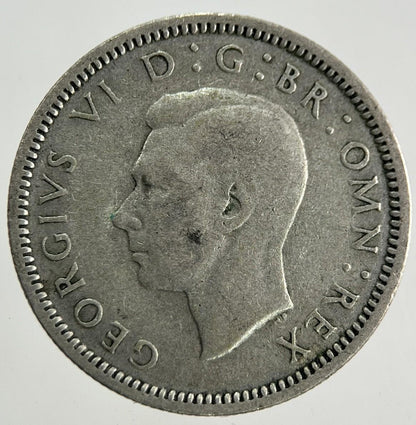 1939 George VI Sixpence Silver Coin | Fine Collectable Grade