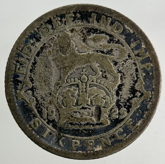 1925 George V Sixpence Silver Coin | Fair Grade
