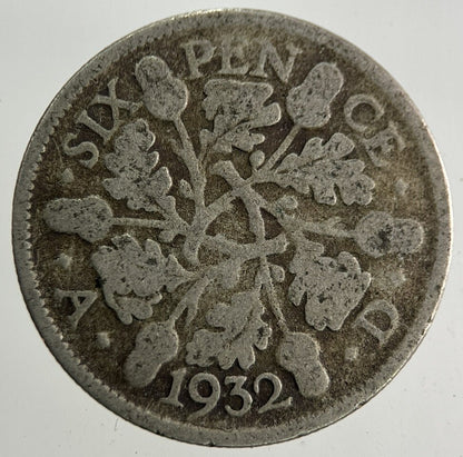 1932 George V Sixpence Silver Coin | Collectable Grade