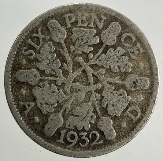 1932 George V Sixpence Silver Coin | Collectable Grade