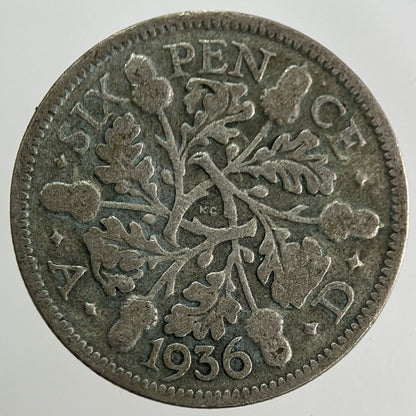 1936 George V Sixpence Silver Coin | Collectable Grade