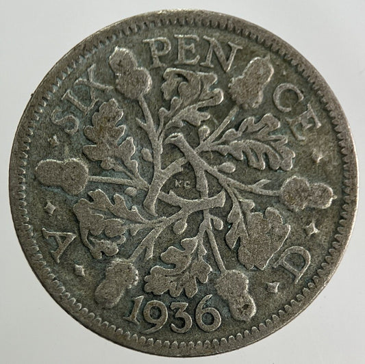 1936 George V Sixpence Silver Coin | Collectable Grade