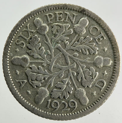 1929 George V Sixpence Silver Coin | Collectable Grade