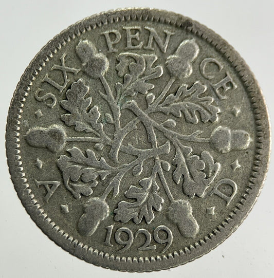 1929 George V Sixpence Silver Coin | Collectable Grade
