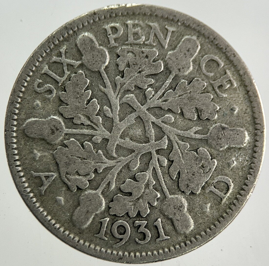 1931 George V Sixpence Silver Coin | Collectable Grade
