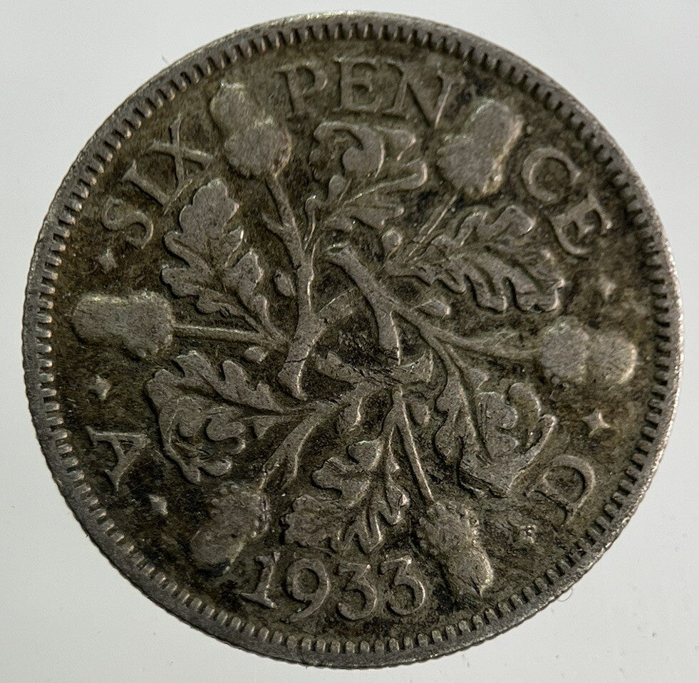 1933 George V Sixpence Silver Coin | Collectable Grade