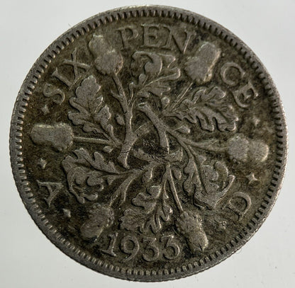 1933 George V Sixpence Silver Coin | Collectable Grade
