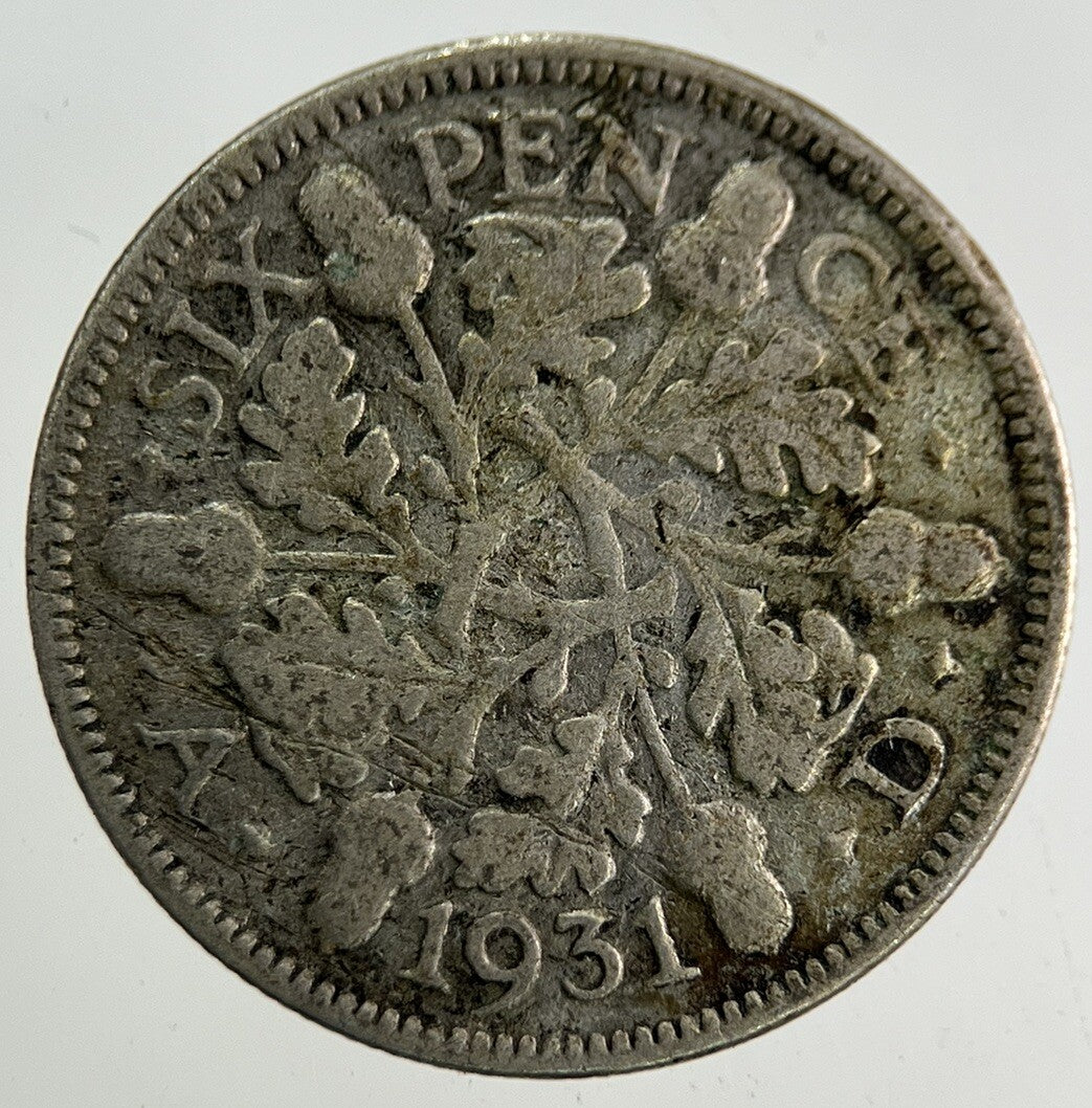 1931 George V Sixpence Silver Coin | Collectable Grade