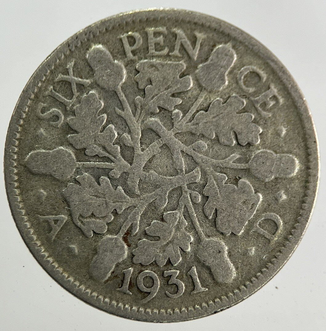 1931 George V Sixpence Silver Coin | Collectable Grade
