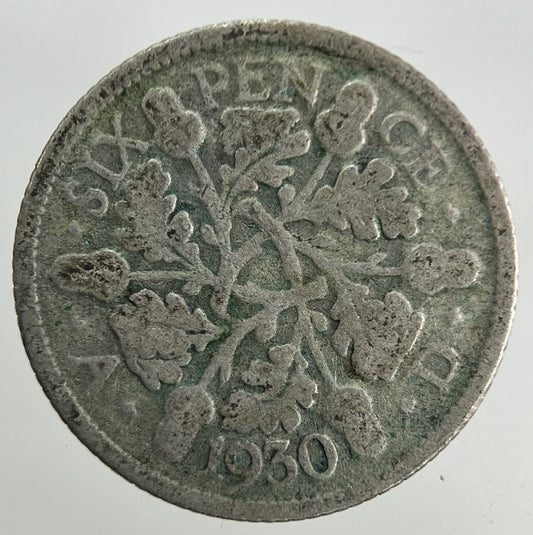 1930 George V Sixpence Silver Coin | Collectable Grade