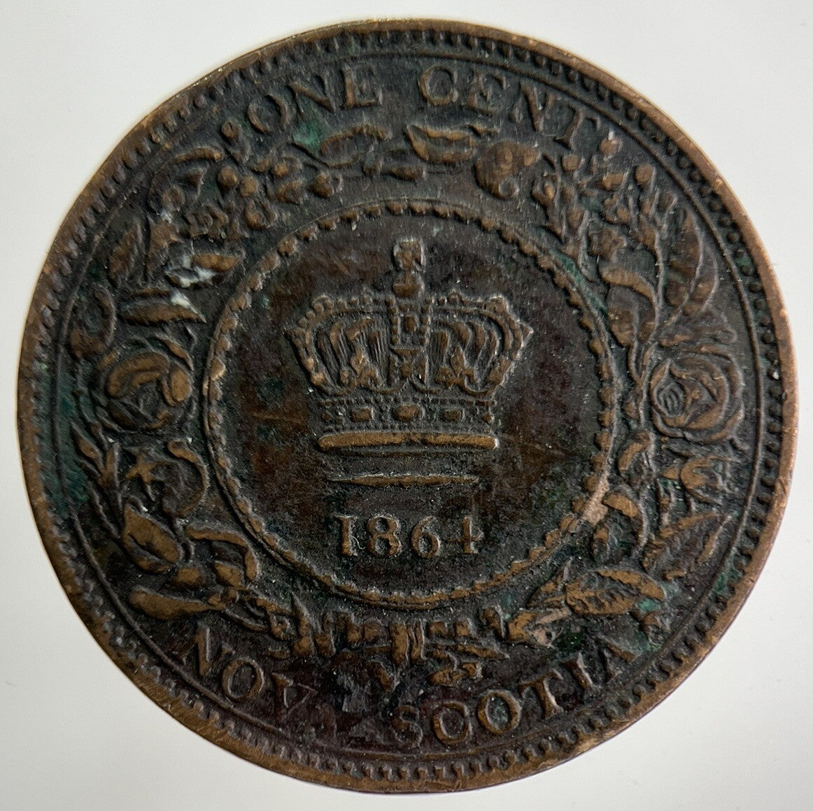 1864 Canada New Foundland One Cent Coin | Fine Collectable Grade