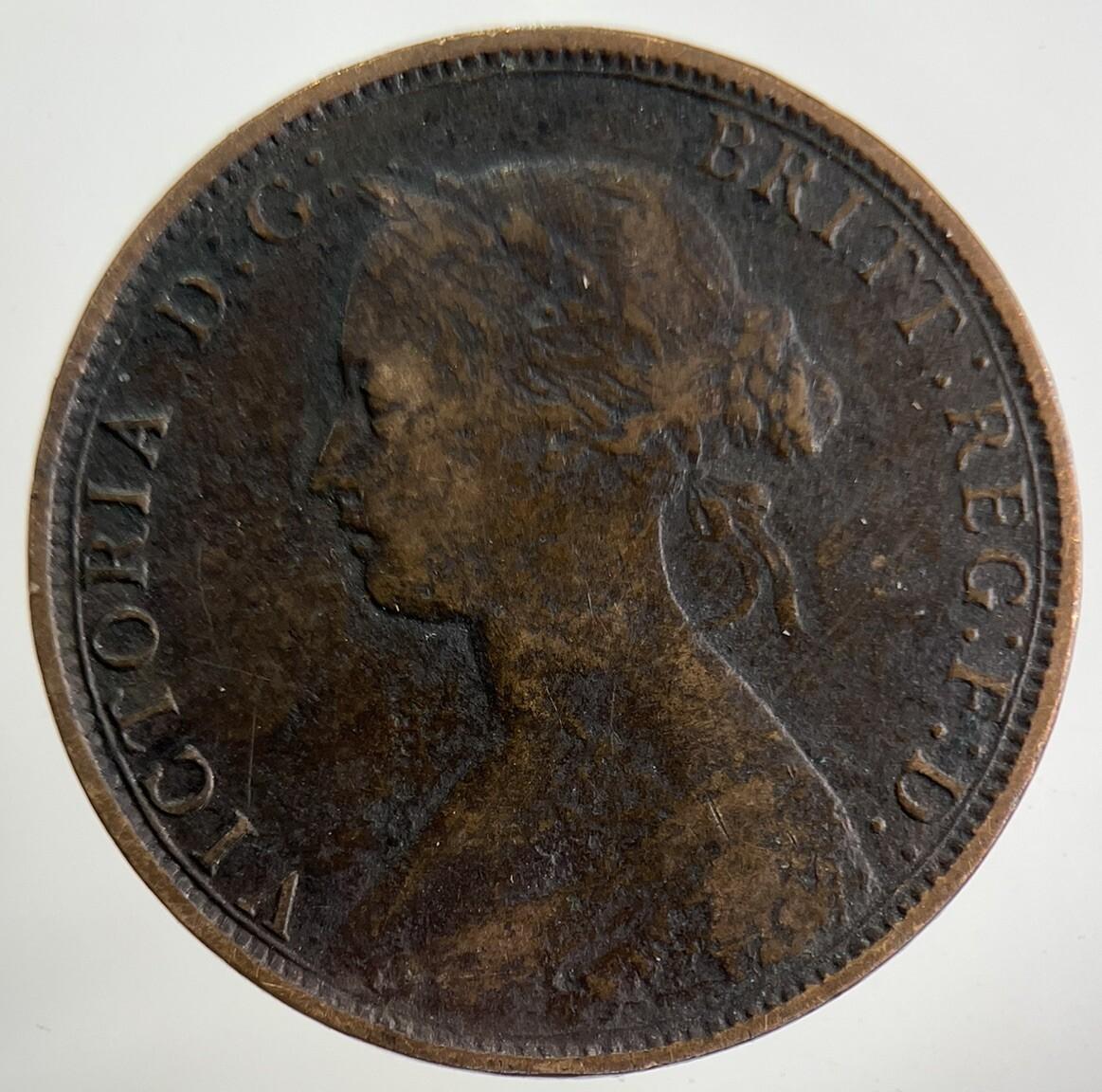 1864 Canada New Foundland One Cent Coin | Fine Collectable Grade