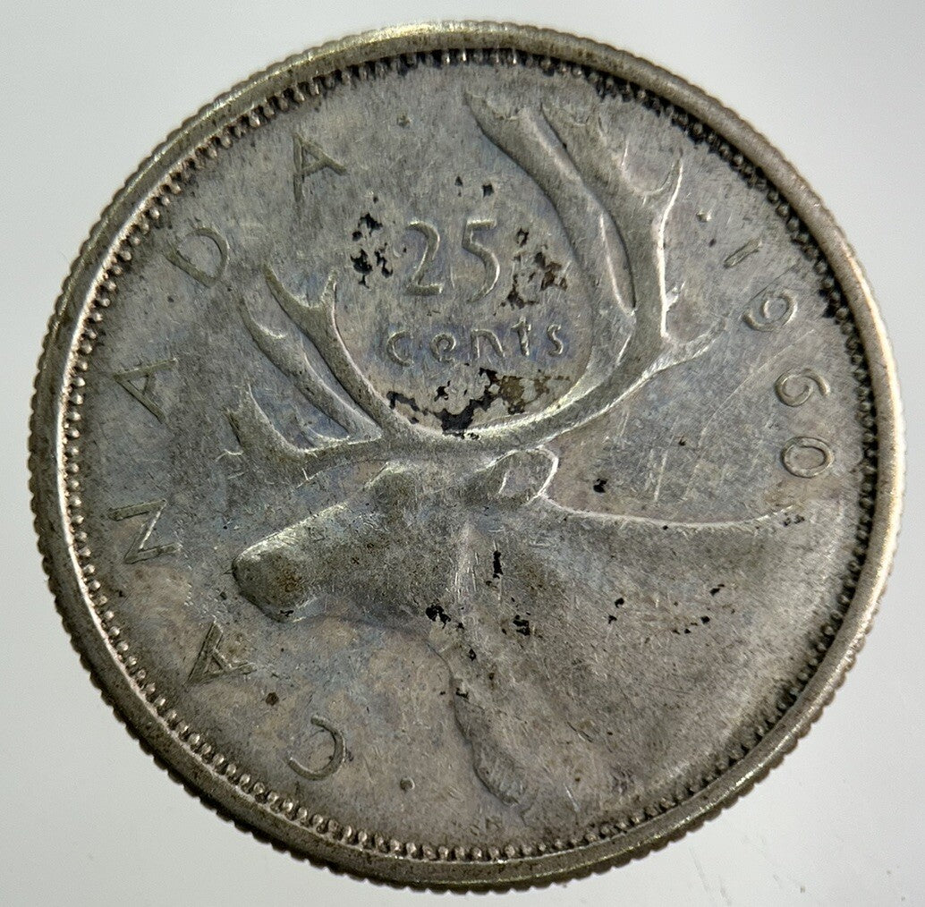 1960 Canada 25 Cents Silver Coin | Collectable Grade