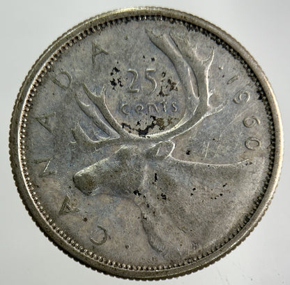 1960 Canada 25 Cents Silver Coin | Collectable Grade