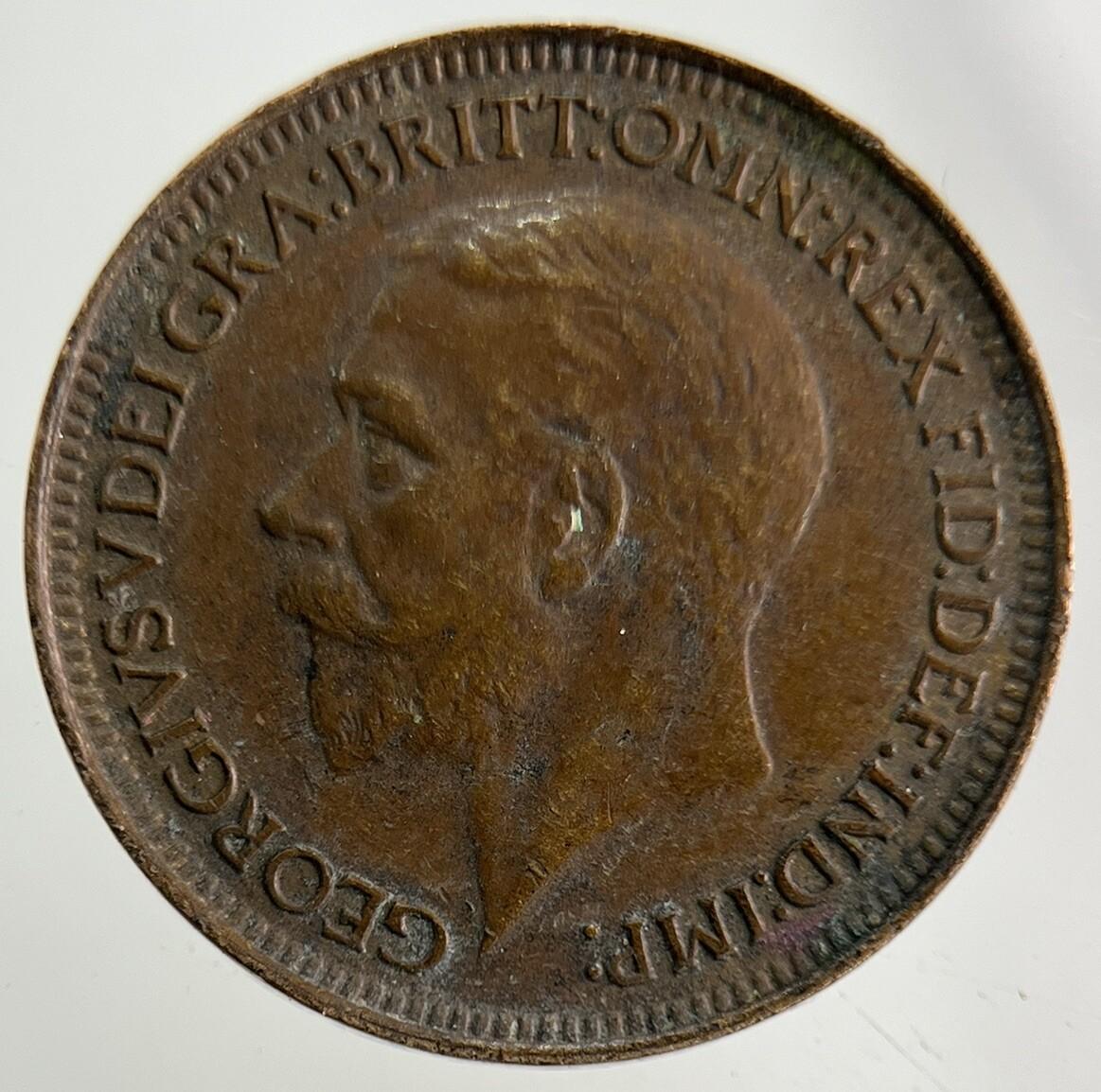 1929 George V Farthing Coin | Fine Collectable Grade