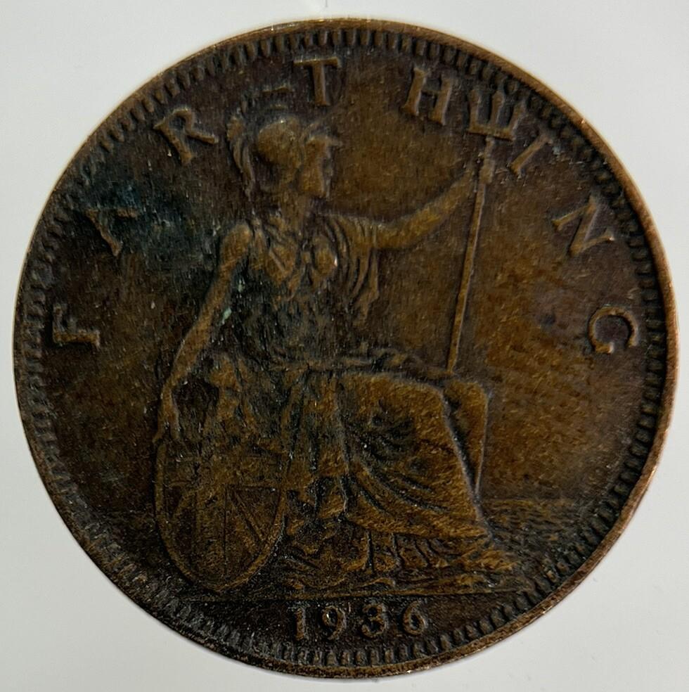1936 George V Farthing Coin | Fine Collectable Grade