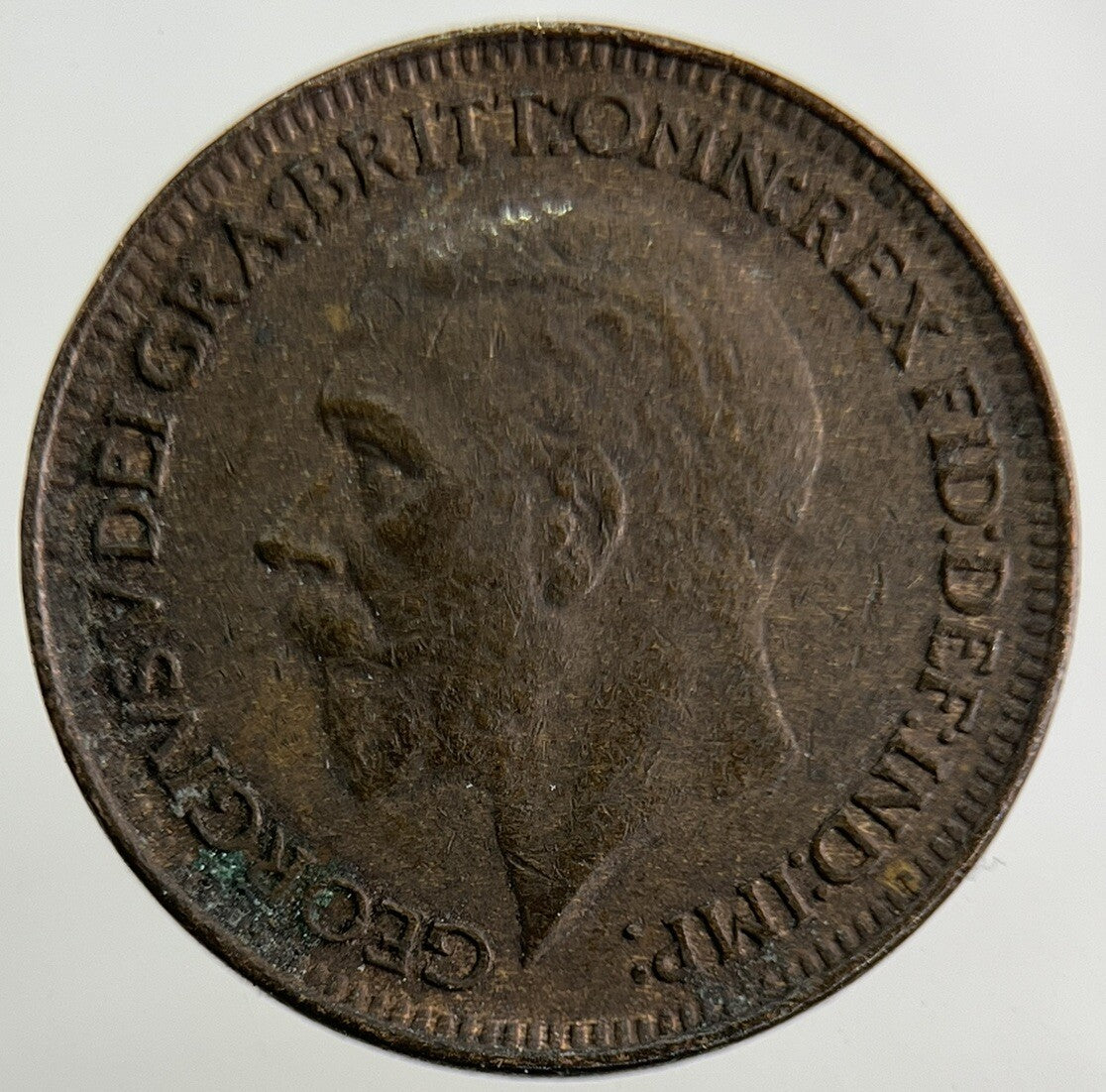 1926 George V Farthing Coin | Fine Collectable Grade