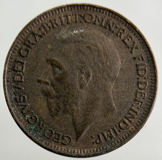 1926 George V Farthing Coin | Fine Collectable Grade