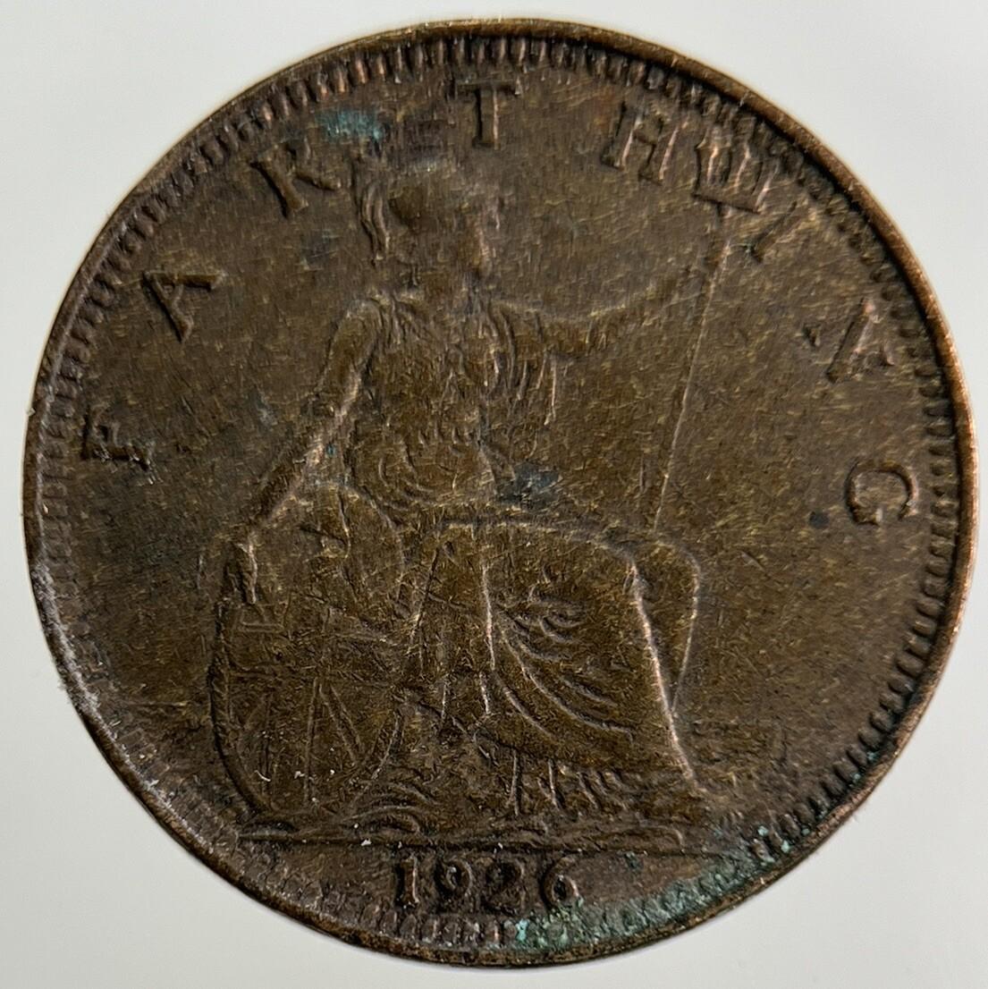 1926 George V Farthing Coin | Fine Collectable Grade