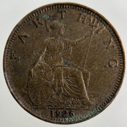 1926 George V Farthing Coin | Fine Collectable Grade