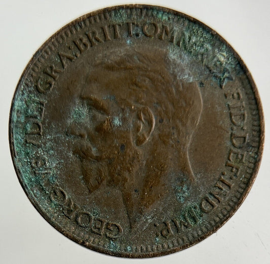 1933 George V Farthing Coin | Fine Collectable Grade