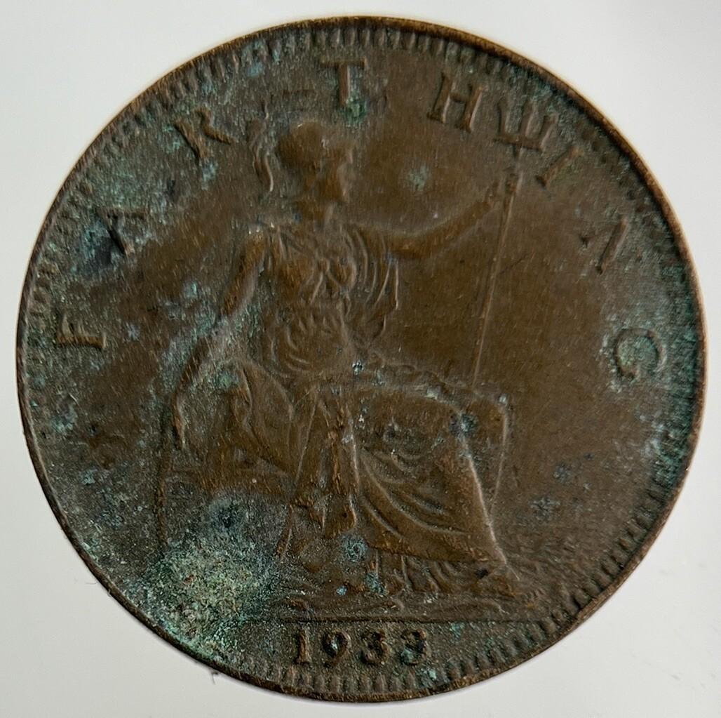 1933 George V Farthing Coin | Fine Collectable Grade