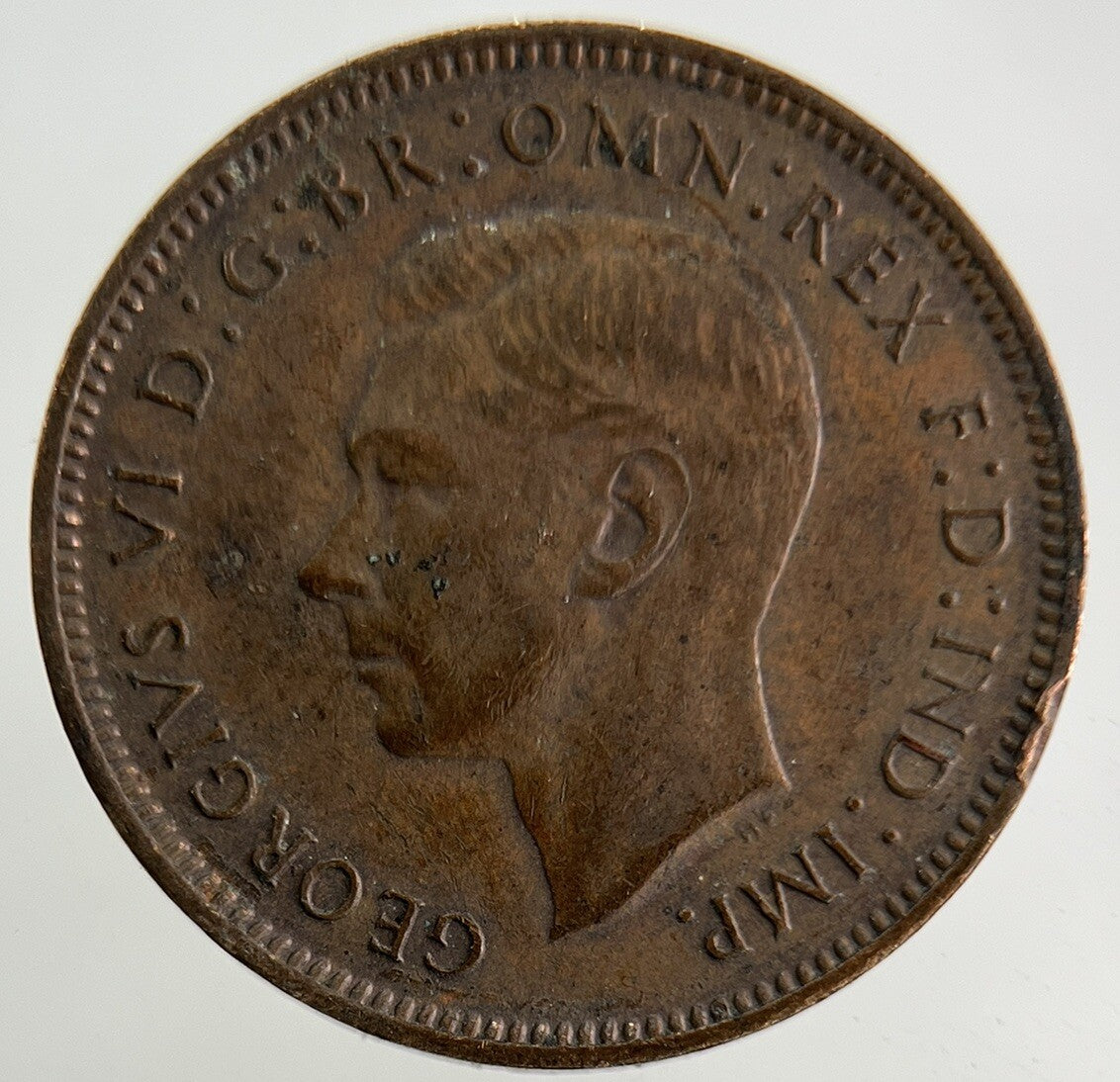 1945 George VI Wren Farthing Coin | Very High Grade