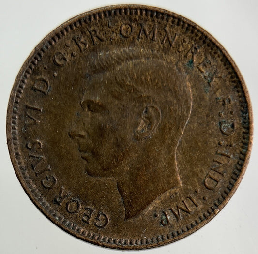 1937 George VI Wren Farthing Coin | Very High Grade