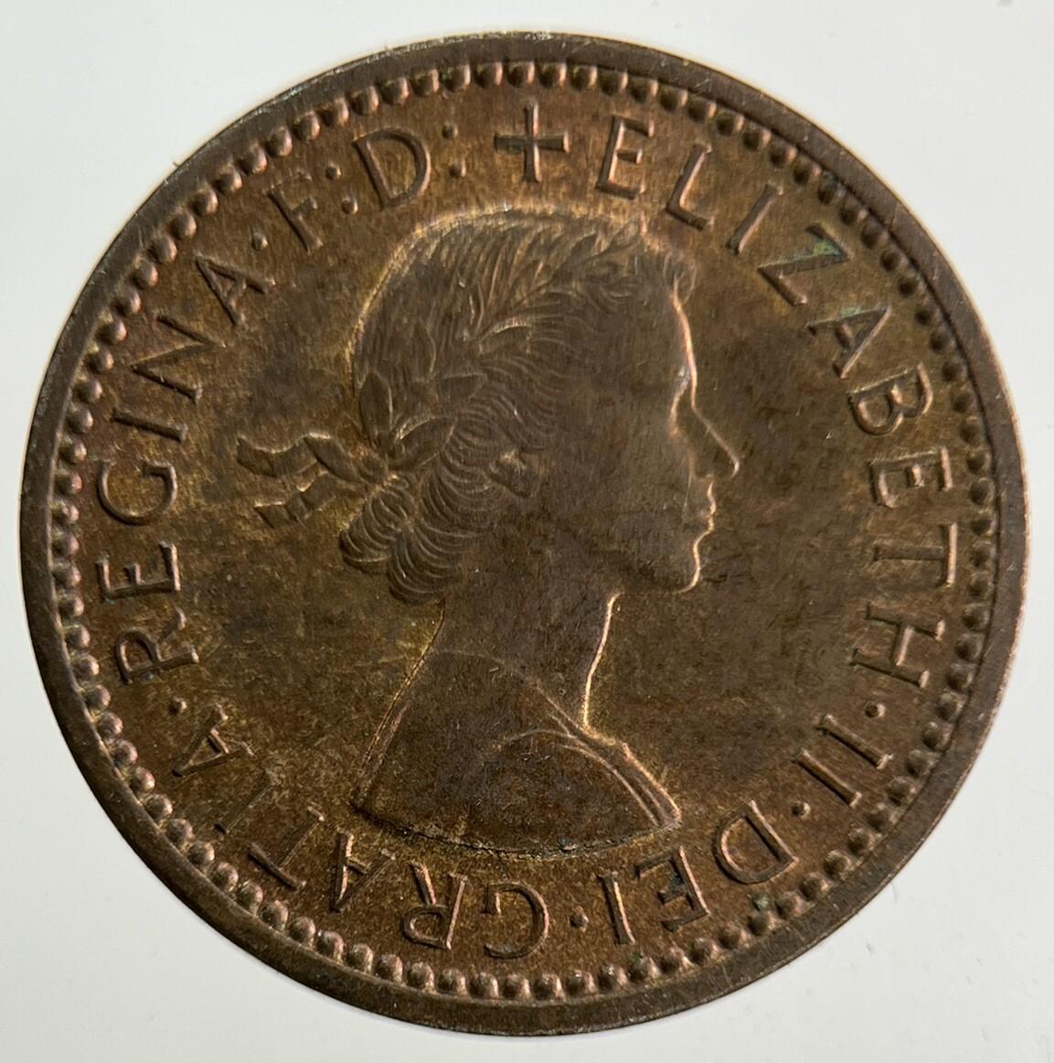 1954 Elizabeth II 2nd Wren Farthing Coin | Very High Grade