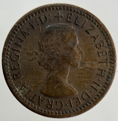 1954 Elizabeth II 2nd Wren Farthing Coin | Very High Grade