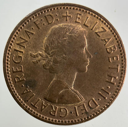 1965 Elizabeth II 2nd Half-Penny Coin | Very Fine Grade