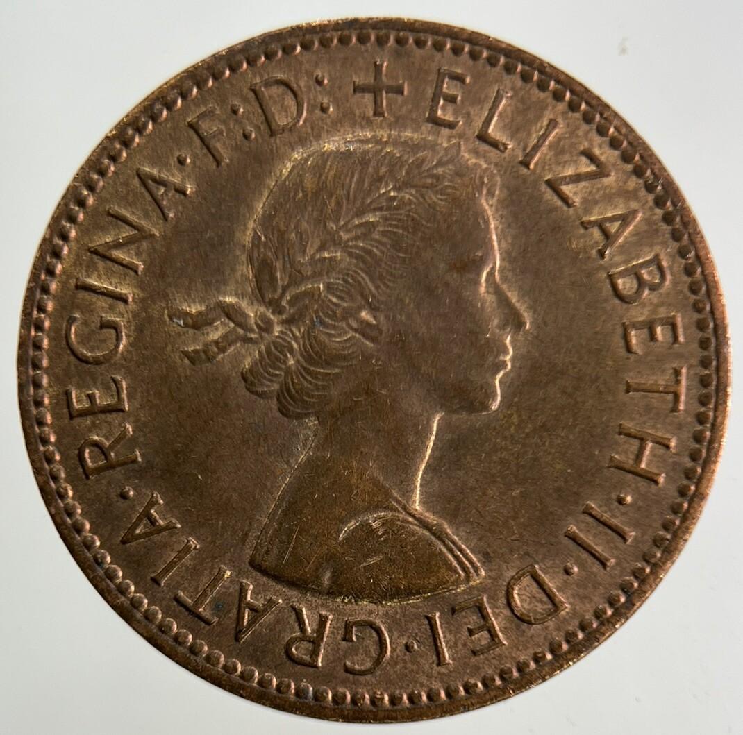 1967 Elizabeth II 2nd Half-Penny Coin | Very Fine Grade