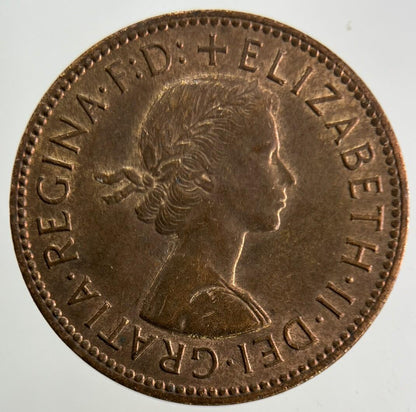 1967 Elizabeth II 2nd Half-Penny Coin | Very Fine Grade