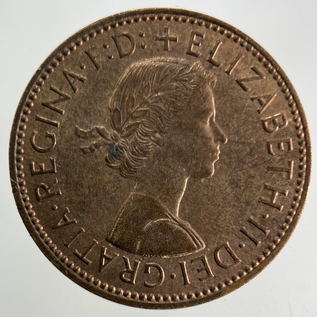 1966 Elizabeth II 2nd Half-Penny Coin | Very Fine Grade