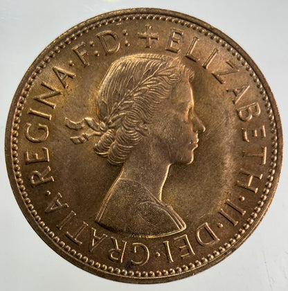 1962 Elizabeth II 2nd One Penny Coin | Very Fine Grade