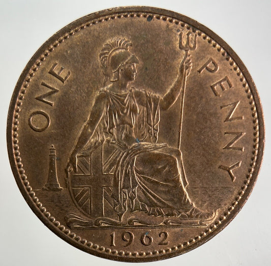 1962 Elizabeth II 2nd One Penny Coin | Very Fine Grade