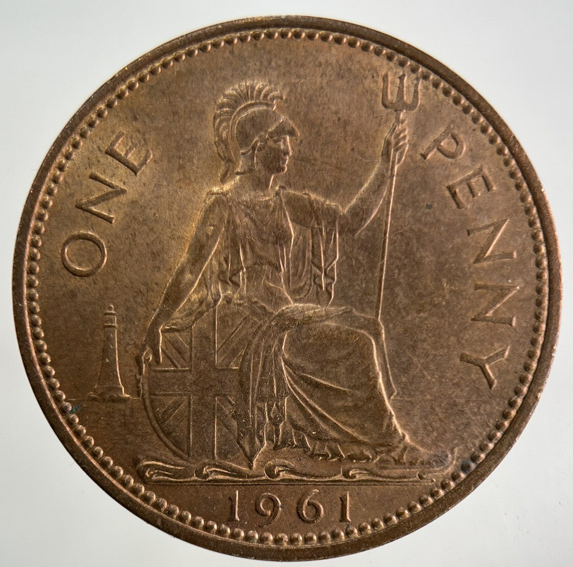 1961 Elizabeth II 2nd One Penny Coin | Very Fine Grade