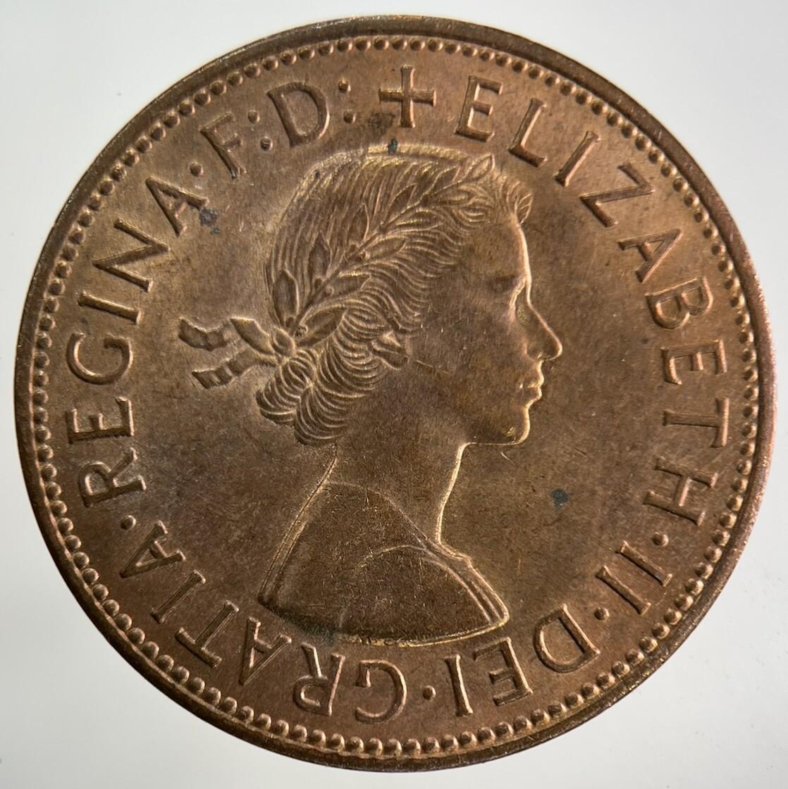 1961 Elizabeth II 2nd One Penny Coin | Very Fine Grade