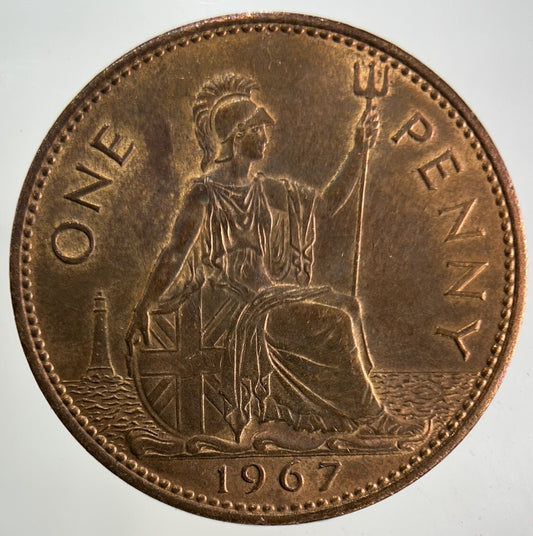 1967 Elizabeth II 2nd One Penny Coin | Very Fine Grade