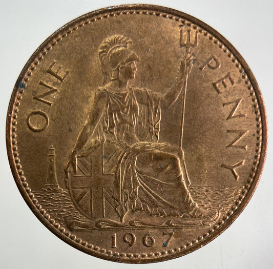 1967 Elizabeth II 2nd One Penny Coin | Very Fine Grade