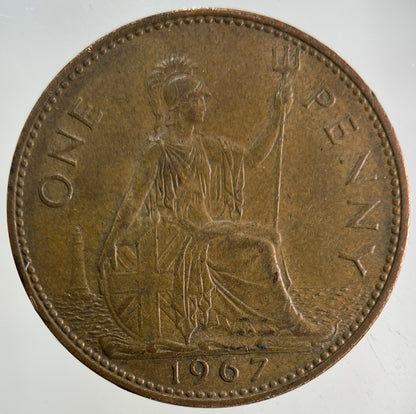 1967 Elizabeth II 2nd One Penny Coin | Fine Collectable Grade