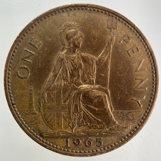 1965 Elizabeth II 2nd One Penny Coin | Fine Collectable Grade