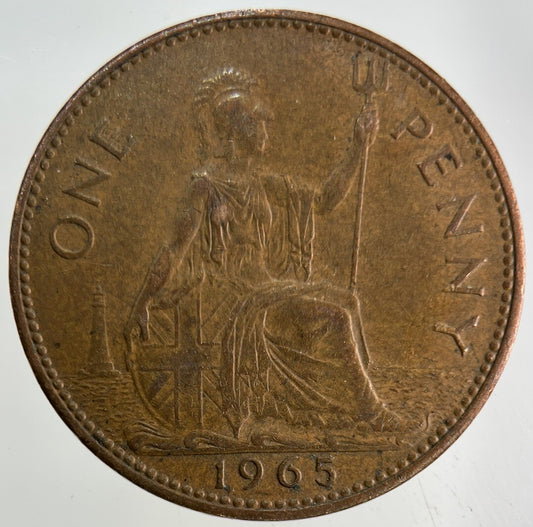 1965 Elizabeth II 2nd One Penny Coin | Fine Collectable Grade