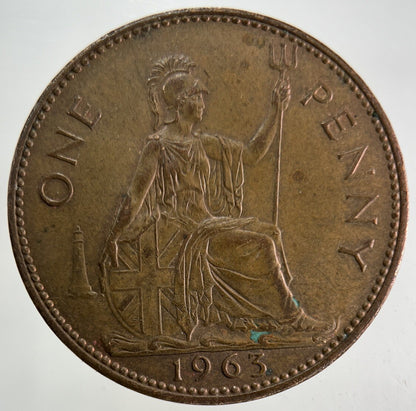 1963 Elizabeth II 2nd One Penny Coin | Fine Collectable Grade