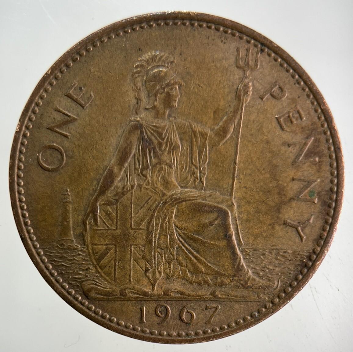 1967 Elizabeth II 2nd One Penny Coin | Fine Collectable Grade