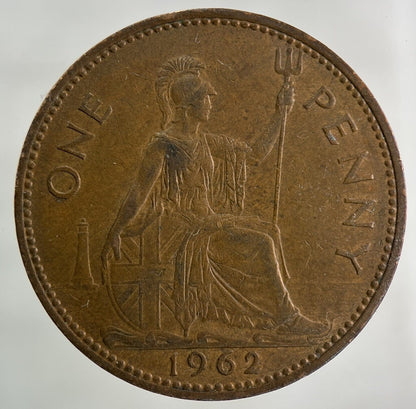 1962 Elizabeth II 2nd One Penny Coin | Fine Collectable Grade