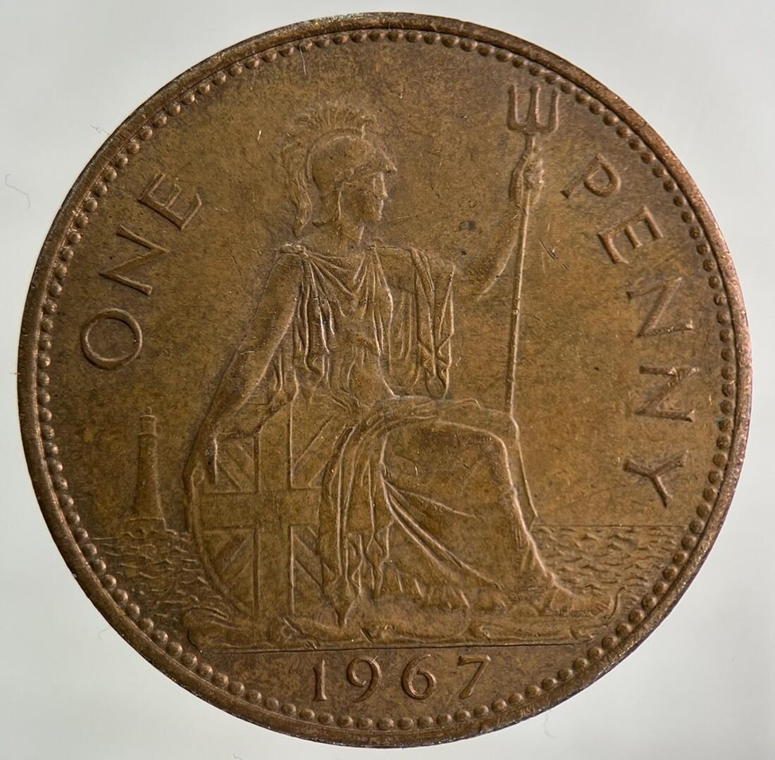 1967 Elizabeth II 2nd One Penny Coin | Fine Collectable Grade