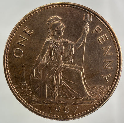 1967 Elizabeth II 2nd One Penny Coin | Fine Collectable Grade